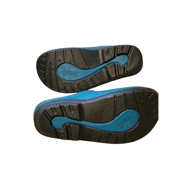 Sloggers Shoes Womens 6 Dark Teal Slip On Comfort Outdoor Yard Clogs Garden - Picture 5 of 6